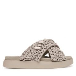 Klapki Inuikii. Szare klapki Inuikii, bez wzorów, bez obcasa. Za 899.99 zł.