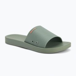 Klapki damskie Ipanema Anat Classic. Zielone klapki Ipanema, bez wzorów, bez obcasa. Za 79.99 zł.