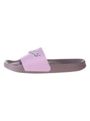 Adidas Klapki "Adilette Shower" w kolorze fioletowym rozmiar: 44 2/3. Różowe klapki Adidas, bez wzorów, z otwartym noskiem, bez obcasa. Za 61.46 zł.