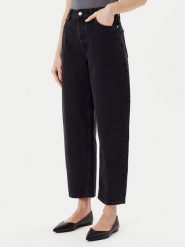 HUGO Jeansy Gimine_3 50544027 Czarny Mom Fit. Czarne jeansy Hugo, bez wzorów. Za 699.99 zł.