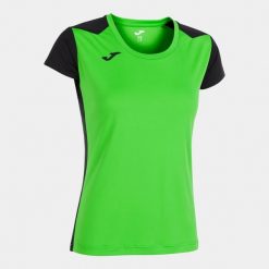 Koszulka do biegania damska Joma Record II. Czarne bluzki Joma, l, bez wzorów, sportowe, bez kołnierzyka, bez ramiączek. Za 154.99 zł.
