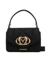 LOVE MOSCHINO Torebka JC4317PP0NKE0000 Czarny. Czarne torebki klasyczne Love Moschino, bez wzorów, z materiału, bez dodatków. Za 929.99 zł.