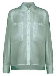 Herrlicher Bluzka "Mirena" w kolorze zielonym rozmiar: S. Zielone bluzki Herrlicher, s, bez wzorów, ze lnu, bez kołnierzyka, bez ramiączek. Za 208.99 zł.