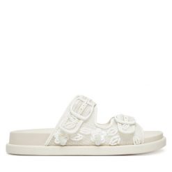 Klapki Aldo. Białe klapki Aldo, bez wzorów, bez obcasa. Za 339.99 zł.