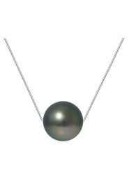 Pearl Addict Srebrny naszyjnik z perłą tahiti - dł. 42 cm rozmiar: onesize. Szare naszyjniki Pearl Addict, z perłą, srebrne. Za 525.86 zł.