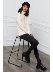 L'armoire de Suzette Golf w kolorze kremowym rozmiar: 34/36. Brązowe golfy L'armoire de Suzette, l, bez wzorów, z kaszmiru, bez ramiączek. Za 86.99 zł.