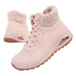 Buty damskie Skechers Uno Rugged. Czerwone obuwie sportowe Skechers, ze skóry, bez zapięcia, trekkingowe, Skechers Sport. Za 289.00 zł.