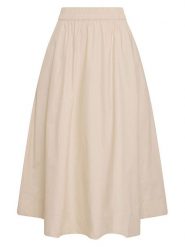 MOSS COPENHAGEN Spódnica w kolorze beżowym rozmiar: XL. Brązowe spódnice Moss Copenhagen, xl, bez wzorów, z bawełny, maxi. Za 254.95 zł.