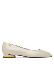 Coccinelle Baleriny C-Everyday Smo E4 U1L 19 01 01 Zielony jasny. Zielone baleriny Coccinelle, bez wzorów, ze skóry, bez obcasa. Za 899.99 zł.