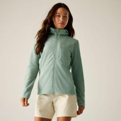 Damska bluza polarowa Switch Up Pro z kapturem i zamkiem błyskawicznym. Niebieskie bluzy sportowe Dare 2b, m, bez wzorów, z materiału, z kapturem. Za 159.99 zł.