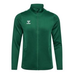 Damska bluza dresowa Hummel Core Xk. Zielone bluzy sportowe Hummel, bez wzorów, z dresówki, bez kaptura. W wyprzedaży za 174.00 zł.