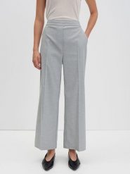 Someday Spodnie w kolorze jasnoszarym rozmiar: 42. Szare spodnie materiałowe someday., bez wzorów, z materiału, z podwyższonym stanem. Za 148.26 zł.