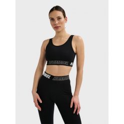 Damskie biustonosze sportowe Hummel TE Maja (x2). Czarne bielizna sportowa Hummel, z bawełny, bez zapięcia, na fitness i siłownię. Za 153.00 zł.
