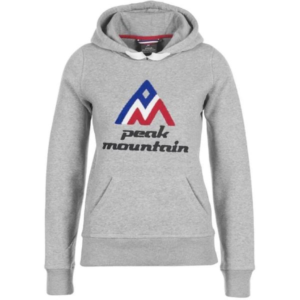 Damska bluza molleteon Peak Mountain Adriver. Szare bluzy Peak Mountain, na zimę, bez wzorów, bez kaptura. W wyprzedaży za 179.00 zł.