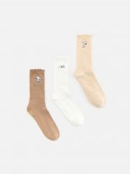 Skarpetki SNOOPY 3 pack - brązowy. Brązowe skarpety Reserved, bez wzorów. Za 39.99 zł.