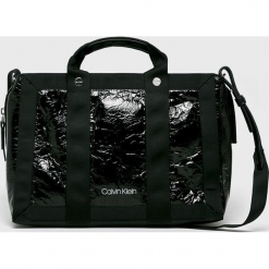 Calvin Klein - Torebka. Szare torby na ramię Calvin Klein, bez wzorów, z materiału, casualowe, do ręki, duże, bez dodatków. W wyprzedaży za 359.90 zł.