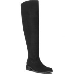Muszkieterki BALDACCINI - 368500-1 Czarny Zamsz. Czarne kozaki Baldaccini, z nubiku, bez obcasa, bez zapięcia. W wyprzedaży za 379.00 zł.
