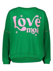 Miss goodlife Bluza "Love more" w kolorze zielonym rozmiar: XL. Zielone bluzy miss goodlife, xl, bez wzorów, z bawełny, bez kaptura. Za 215.71 zł.