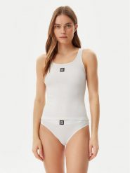 HUGO Top 50534928 Écru Regular Fit. Topy Hugo, xs, bez wzorów, bez kołnierzyka, bez ramiączek. Za 119.99 zł.
