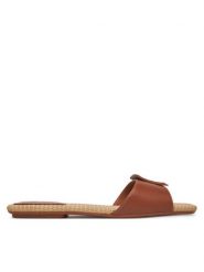 Armani Exchange Klapki XDP055 XV921 01816 Brązowy. Brązowe klapki Armani Exchange, bez wzorów, ze skóry, bez obcasa. Za 429.99 zł.