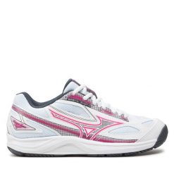 Buty do tenisa Mizuno. Białe obuwie sportowe Mizuno, bez zapięcia, tenisowe. Za 199.99 zł.
