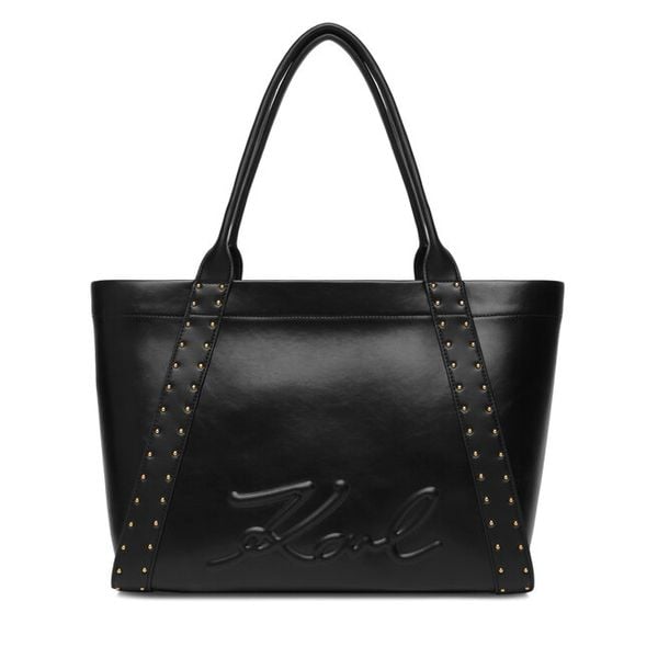 Torebka KARL LAGERFELD. Czarne shopper KARL LAGERFELD, bez wzorów, bez dodatków. Za 1,099.00 zł.