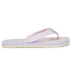 Japonki damskie Puma Epic Flip V2. Fioletowe klapki Puma, bez wzorów, z materiału, bez obcasa. Za 63.40 zł.