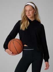 4F Bluza dresowa relaxed z kapturem damska - czarna M. Czarne bluzy 4f, l, bez wzorów, z bawełny, z kapturem. Za 149.99 zł.