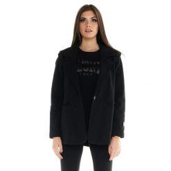 Bluza z kieszeń na co dzień na siłownię. Czarne bluzy LEONE 1947 APPAREL, bez wzorów, z bawełny, bez kaptura. Za 168.36 zł.