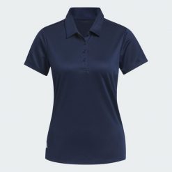 Damska koszulka polo z krótkim rękawem Solid Performance. Czerwone koszulki polo Adidas, m, bez wzorów, z materiału, bez kołnierzyka, bez ramiączek. Za 229.00 zł.