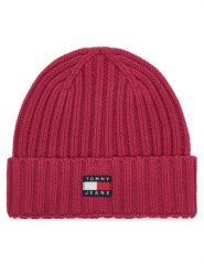 Tommy Hilfiger Czapka Heritage AW0AW18979 Różowy ciemny. Czerwone czapki TOMMY HILFIGER, bez wzorów, z bawełny. Za 149.99 zł.