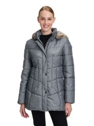 Betty Barclay Płaszcz pikowany w kolorze niebiesko-szarym rozmiar: 42. Niebieskie płaszcze Betty Barclay, bez wzorów, bez kaptura. Za 275.40 zł.