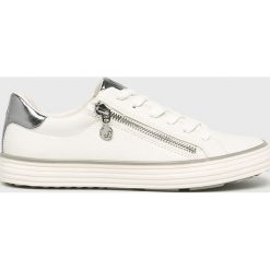 S. Oliver - Buty. Białe obuwie sportowe S.Oliver, z gumy, bez zapięcia. W wyprzedaży za 159.90 zł.