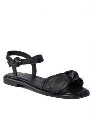 Ted Baker Sandały Halah 263177 Czarny. Czarne sandały Ted Baker, bez wzorów, ze skóry, bez obcasa, na płaskiej podeszwie, bez zapięcia. Za 299.99 zł.