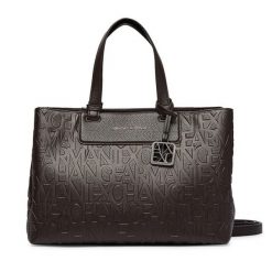 Torebka Armani Exchange. Brązowe torebki klasyczne Armani Exchange, bez wzorów, bez dodatków. Za 679.99 zł.