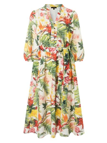 More & More Sukienka ze wzorem rozmiar: 36. Sukienki More & More, bez wzorów, z tkaniny, bez kołnierzyka, bez ramiączek, midi. Za 214.95 zł.
