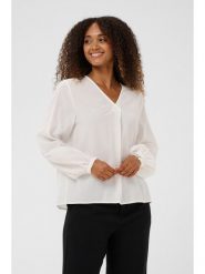 Kaffe Bluzka w kolorze białym rozmiar: 34. Białe bluzki Kaffe, bez wzorów, bez kołnierzyka, bez ramiączek. Za 78.99 zł.