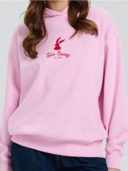 Bluza z nadrukiem Looney Tunes - różowy. Czerwone bluzy Sinsay, l, bez wzorów, bez kaptura. W wyprzedaży za 27.99 zł.