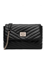 Nine West Torebka CEO-SUSAN-LA513-561 Czarny. Czarne torebki klasyczne Nine West, bez wzorów, z materiału, bez dodatków. Za 199.99 zł.