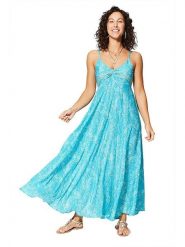 Ipanima Sukienka w kolorze turkusowym rozmiar: 34/36. Niebieskie sukienki Ipanima, na co dzień, bez wzorów, bez kołnierzyka, bez ramiączek, maxi, proste. Za 78.99 zł.