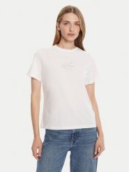 Calvin Klein Jeans T-Shirt Classic Monologo LV047D873G Biały Regular Fit. Białe t-shirty Calvin Klein Jeans, xxs, bez wzorów, z bawełny, bez kołnierzyka, bez ramiączek. Za 129.99 zł.