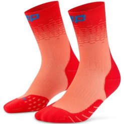 Damskie skarpety kompresyjne sportowe do połowy łydki CEP Core Run. Czerwone skarpety CEP, bez wzorów, z elastanu. Za 84.00 zł.