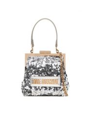 LOVE MOSCHINO Torebka JC4146PP0NKK190A Srebrny. Szare torebki klasyczne Love Moschino, bez wzorów, z tworzywa sztucznego, bez dodatków. Za 699.99 zł.