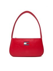Tommy Jeans Torebka Tjw Ess Must Shoulder Bag AW0AW16966 Czerwony. Czerwone torebki klasyczne Tommy Jeans, bez wzorów, z jeansu, bez dodatków. Za 209.99 zł.