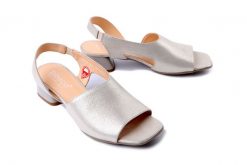 BIOECO BY ARKA 4148 1098 złoty, sandały damskie. Żółte sandały Bioeco by Arka, bez wzorów, bez obcasa, bez zapięcia. Za 369.90 zł.