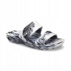 Klapki Dla Dorosłych Crocs Classic Marbled. Klapki Crocs, bez wzorów, z materiału, bez obcasa. Za 99.99 zł.