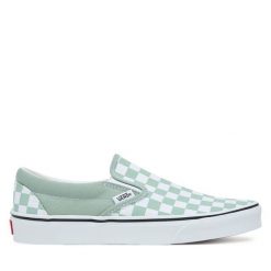 Tenisówki Vans. Zielone trampki Vans, bez wzorów, bez zapięcia. Za 339.99 zł.