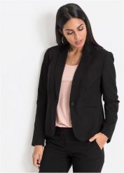 Żakiet, petite. Niebieskie marynarki i żakiety bonprix, bez wzorów, eleganckie. Za 147.99 zł.