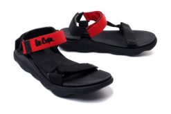 LEE COOPER LCW-22-34-0954L red, sandały damskie. Czerwone sandały Lee Cooper, bez wzorów, bez obcasa, bez zapięcia. Za 109.90 zł.