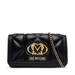 Torebka LOVE MOSCHINO. Czarne kopertówki Love Moschino, bez wzorów, bez dodatków. Za 699.99 zł.